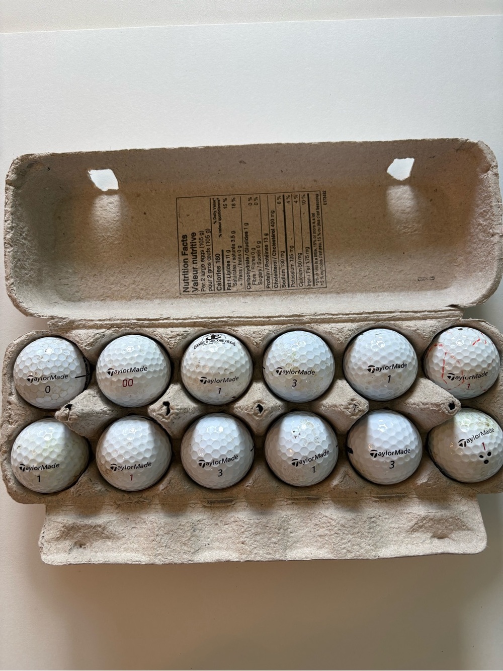 Gently Used TAYLORMADE Golf  Balls.   3️⃣